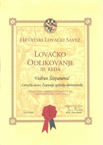 Lovačko Odlikovanje III REDA